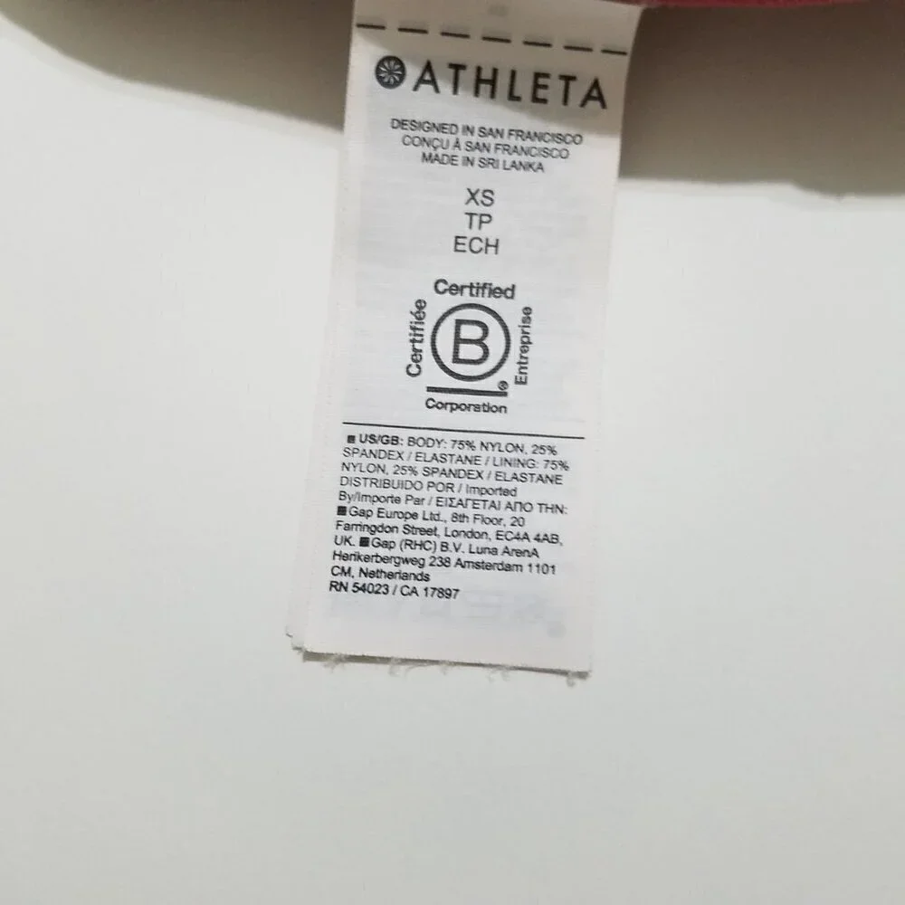 Like New Athleta Sports Bra Size XS - Picture 6 of 6